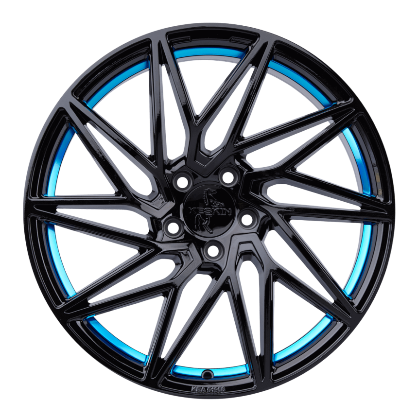 KT20 Black Painted Blue Inside 8.5x20