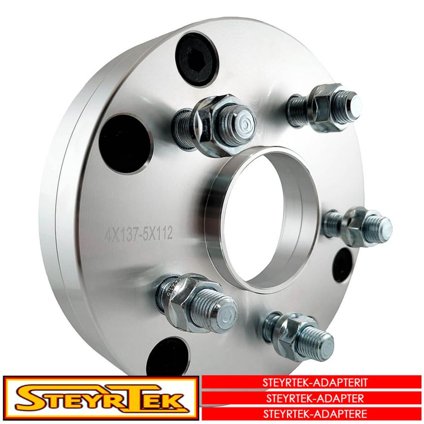 Jaonmuutosadapteri (levikepala) Mönkijään (ATV) 38mm 4x137/5x112